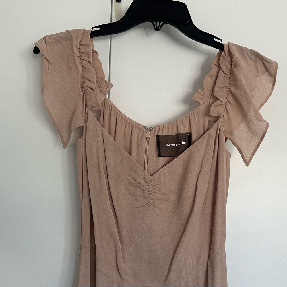 Beige Reformation Butterfly Dress Size 0